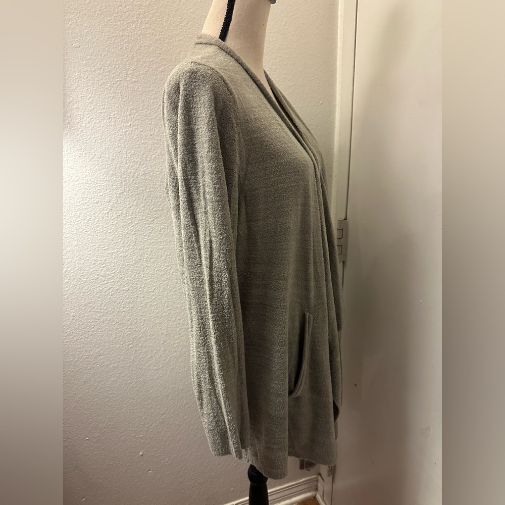 Seven7 Gray Draped Cardigan Sweater - Picture 2 of 8